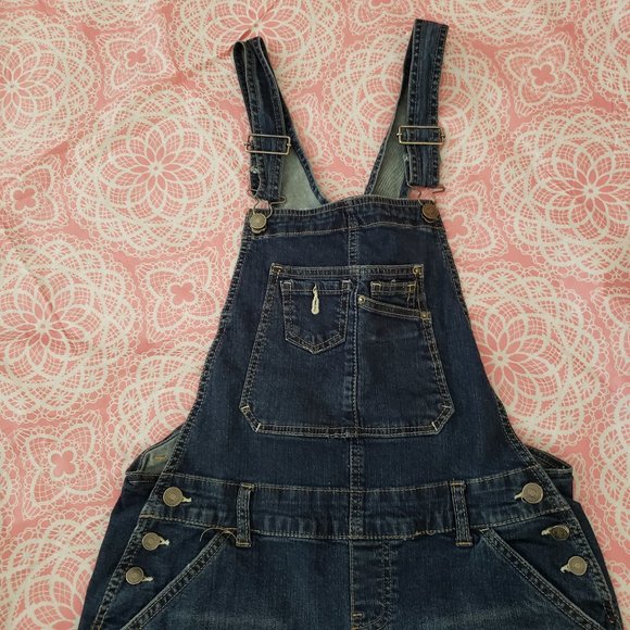 Union Bay Bib Overalls Shorts Sz Small - Picture 5 of 6